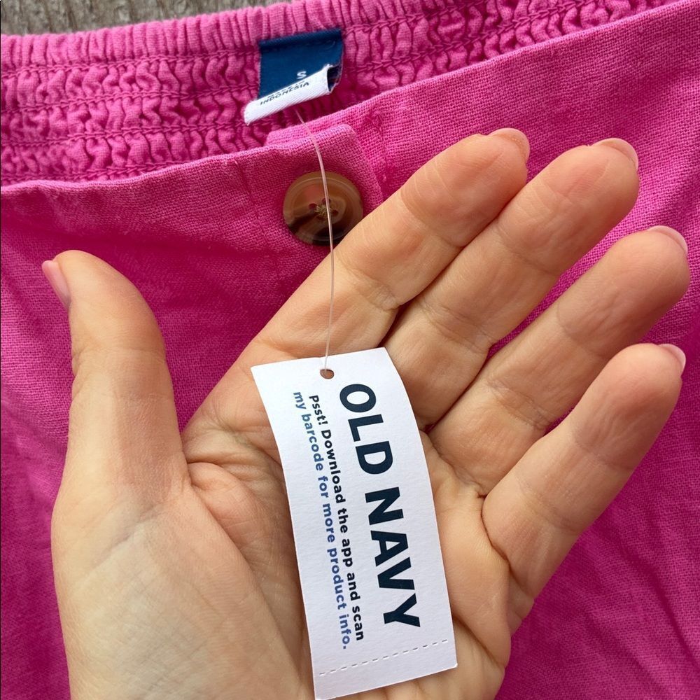 Old Navy Linen Blend Pink Dress - Picture 5 of 10